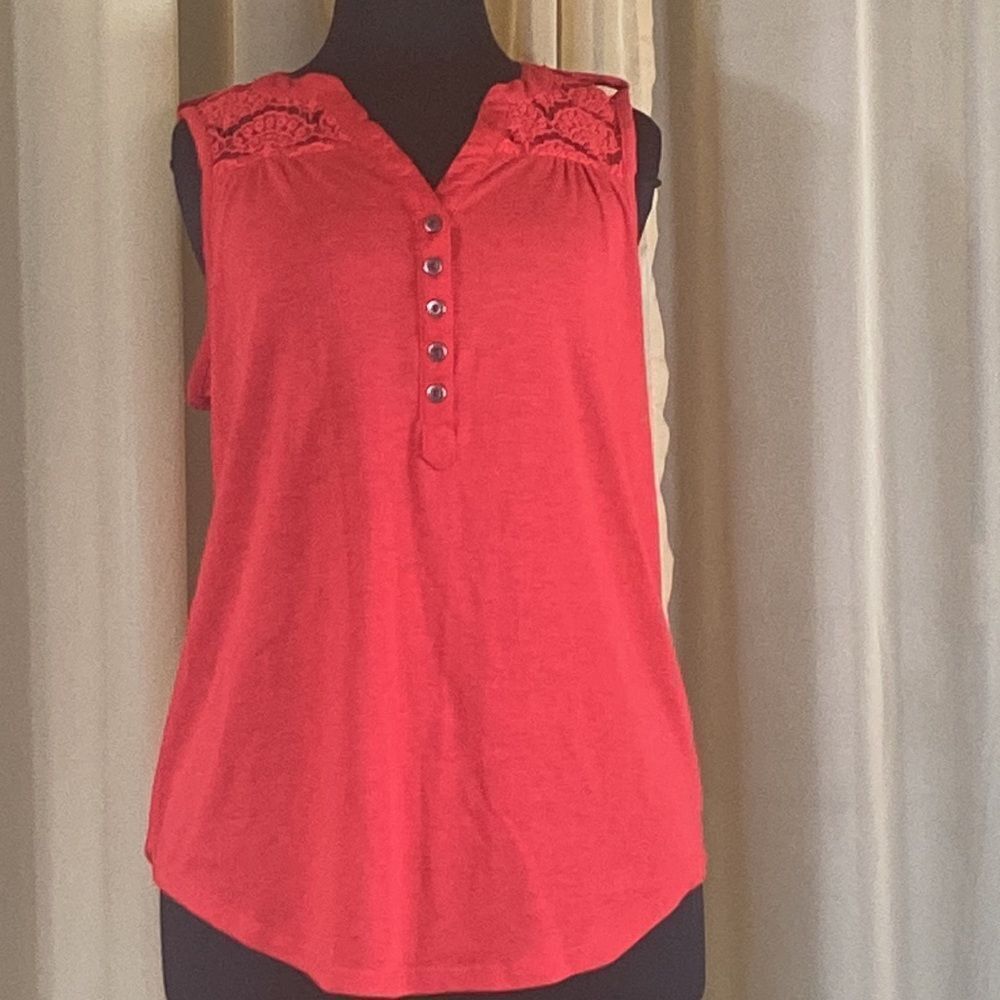 Red Women Blouse Size L